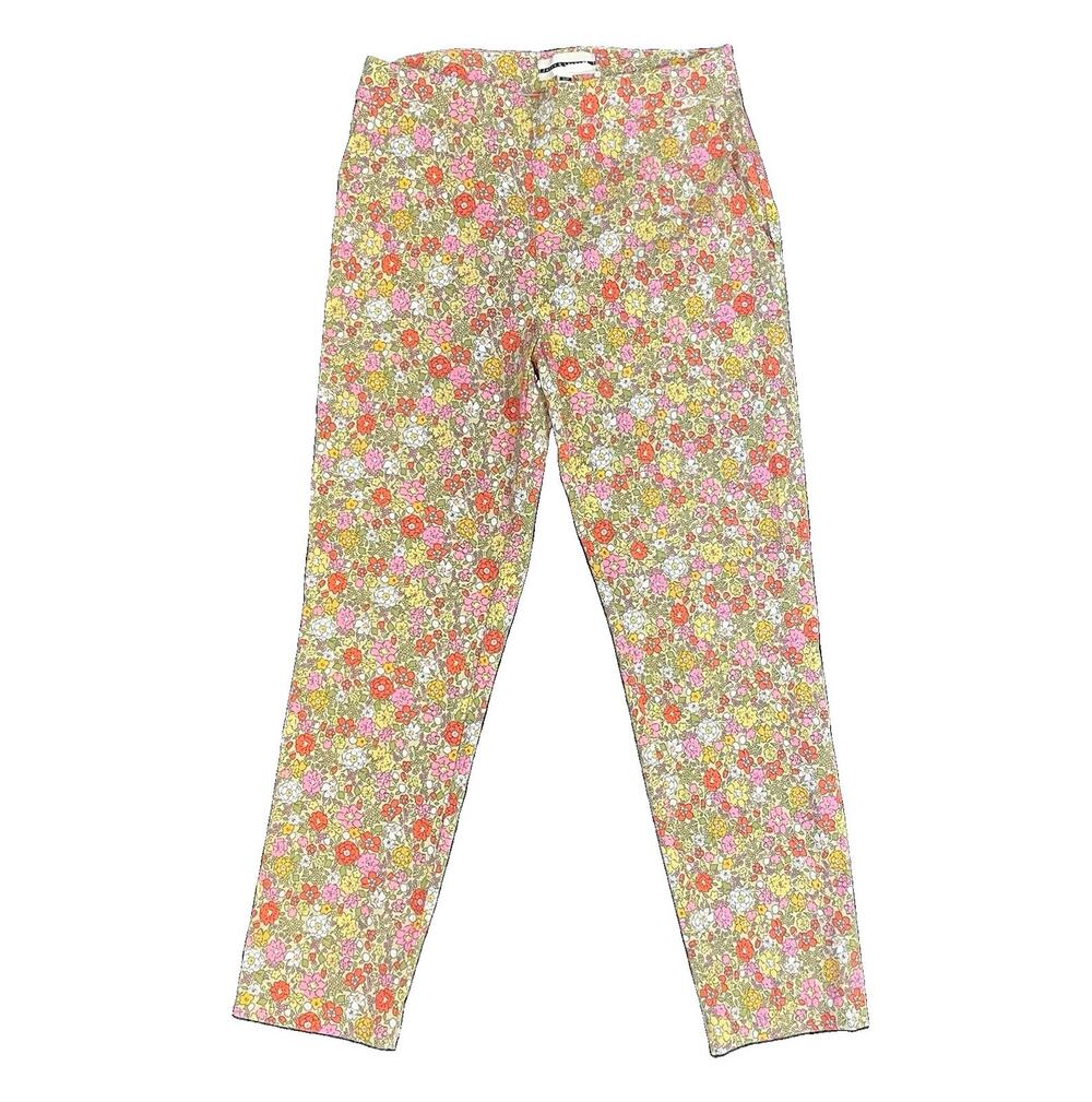 Jules & Leopold Women’s S/P Floral Multicolor Pants Rayon Blend Washable